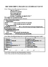Câu hỏi ôn tập môn Tin học Lớp 6 trong giao đoạn nghỉ do Covid-19
